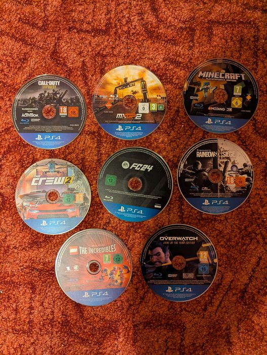 Gry PS4 – stan bardzo dobry, działają idealnie.