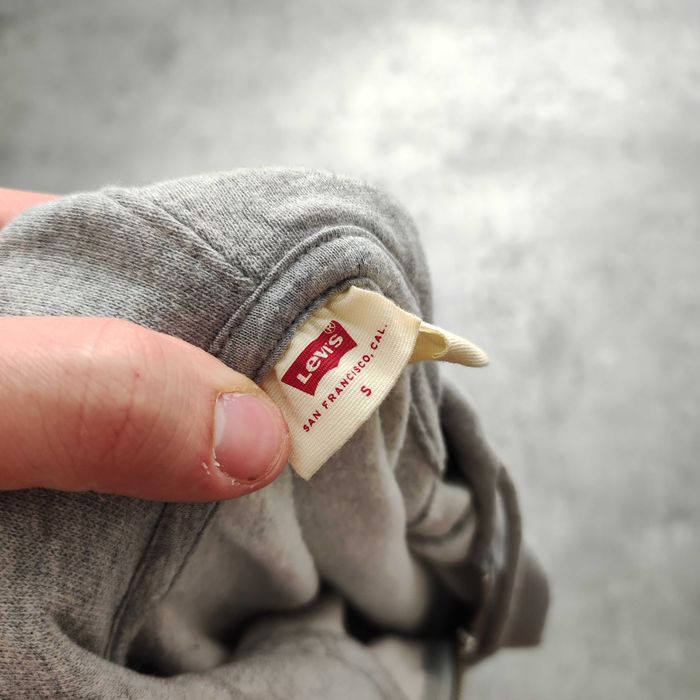 DAMSKA Bluza PREMIUM Szara Suwak z Kapturem Levis Klasyczna Hoodie