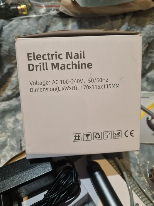 Frezarka do paznokci AZ GOGO JW-500  Zestaw