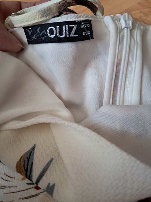 Stylowy kombinezon Quiz nogawki z rozcięciami