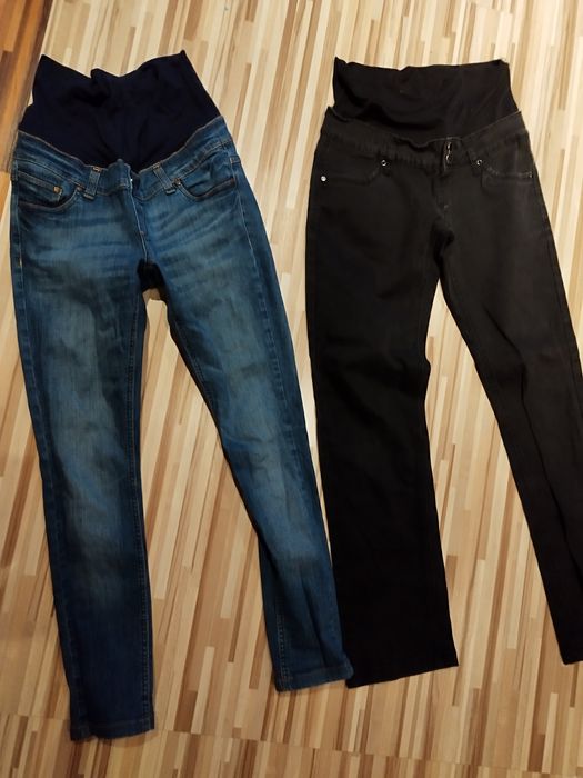 Spodnie ciążowe 4 pary, koszula