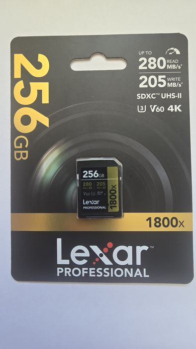 SDXC Lexar 1800x 256Gb