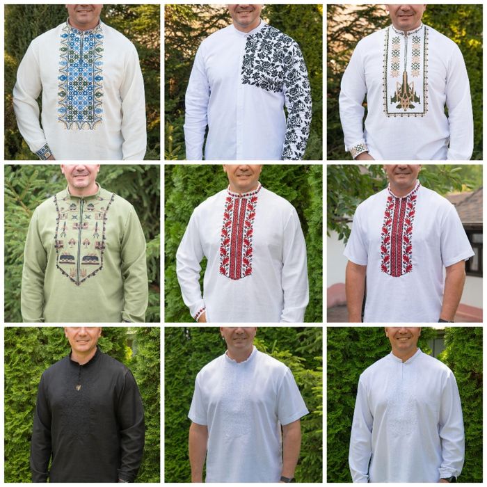 Чоловіча/ підліткова лляна вишиванка, опт, роздріб