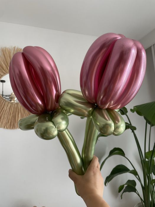 Metaliczne figurki z balonów – korony, kwiaty, pieski i więcej!