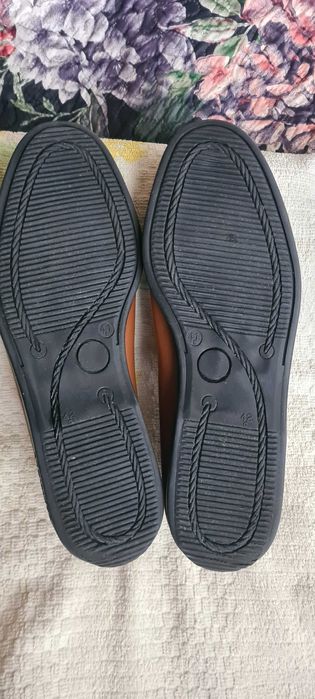 Mokasyny skórzane brązowe 41 26,5cm NOWE?