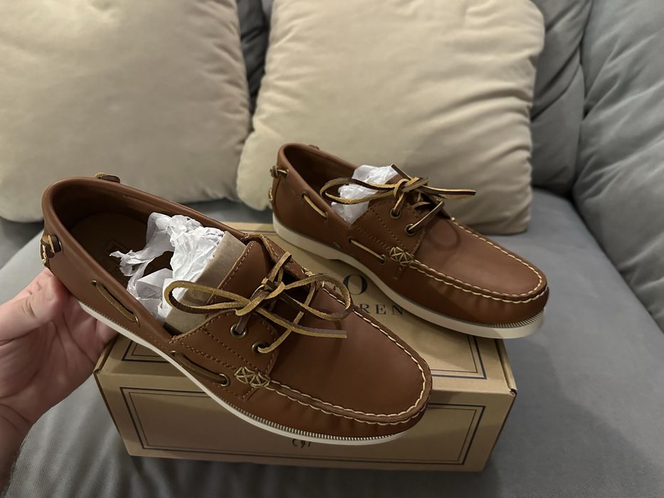 NEW Кожаные Мокасины Polo Ralph Lauren 41 (Нат. Кожа) (Ритейл 9499грн)