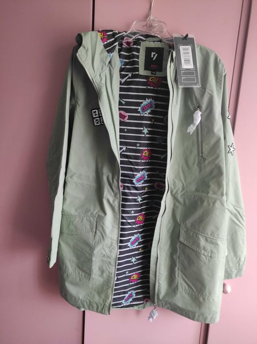 Przejściowa kurtka dziewczęca (parka) 158cm