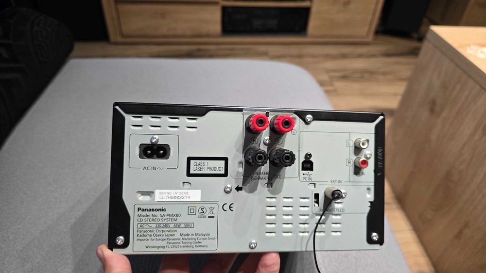 Mini wieża Panasonic SA-PMX80 doskonały dźwięk i duża moc