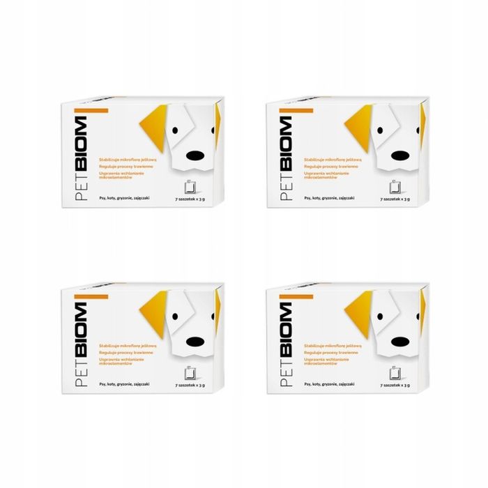 *pakiet 4 Op.petbiom (21g) Probiotyk Dla Psa, Kota