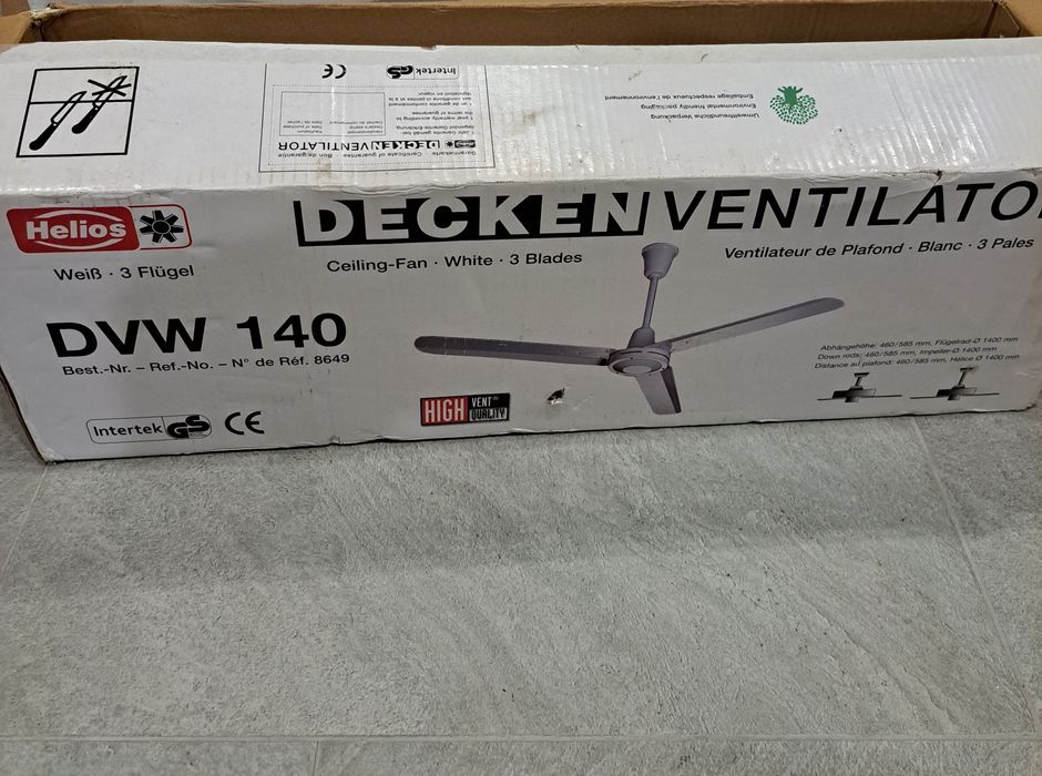 Ventilador de tecto novo