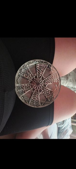 Kryształ , zestaw trzech talerzy 16cm