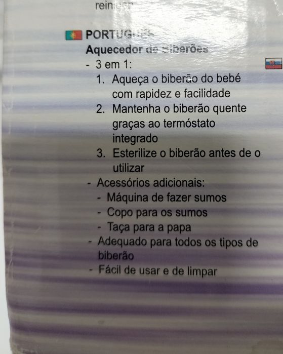 Aquecedor /Esterilizador de biberão 3 em 1