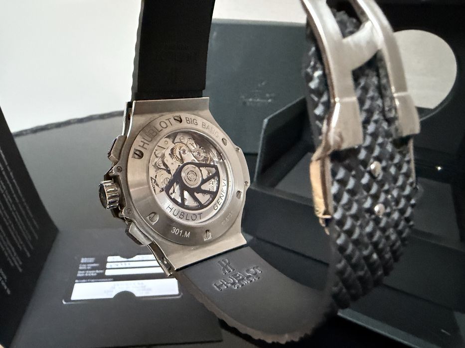 Часы hublot big bang 44 mm Steel chronograph
