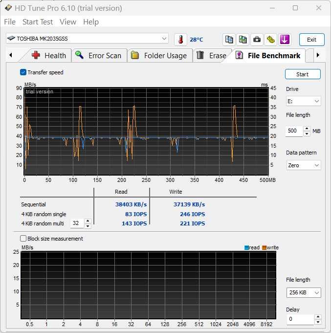 Dysk Toshiba MK2035GSS (HDD, 186 GB, 2,5", SATA)