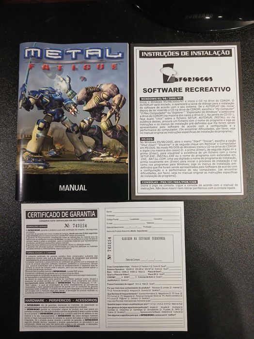 Jogo PC Vintage: Metal Fatigue : (2000) – Jogo clássico de estratégia em tempo real - Big Box