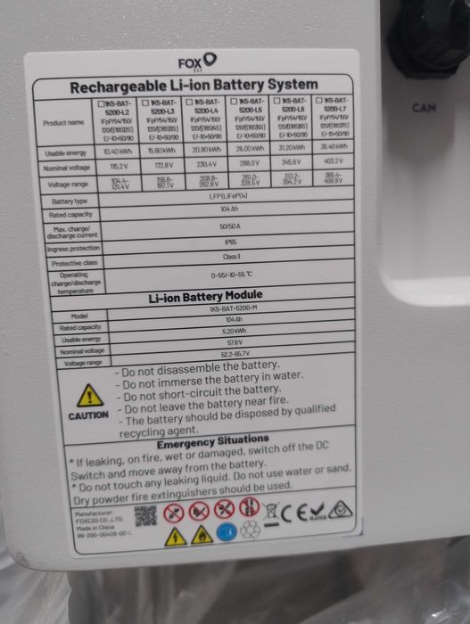 Magazyn energii Fox 5kWh