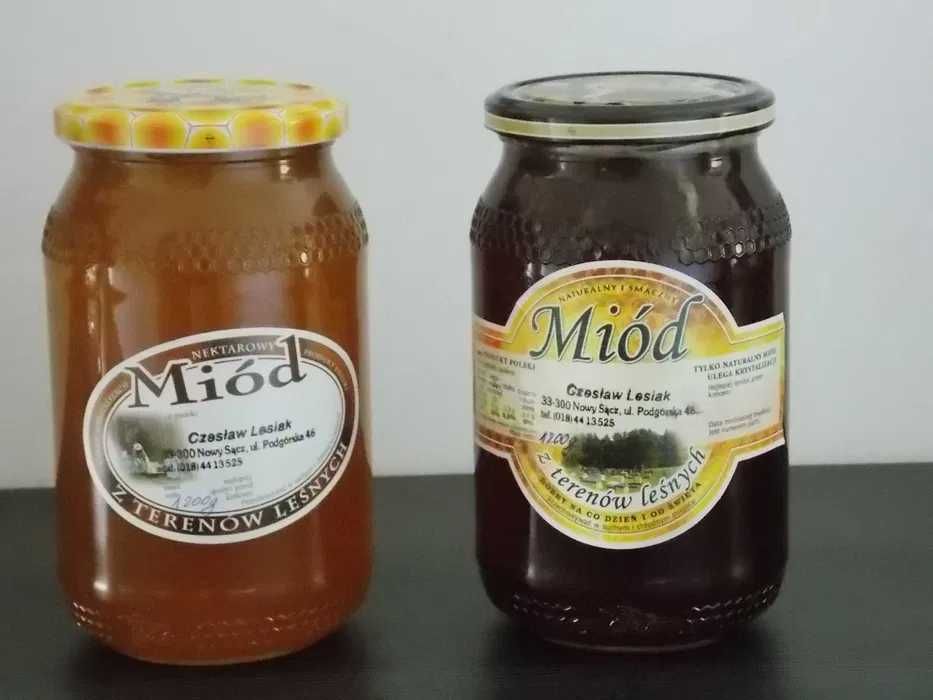 Miód spadziowy, nektarowy POLSKI z własnego gospodarstwa