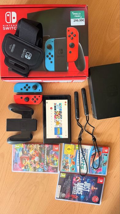 Nintendo switch c/ jogos