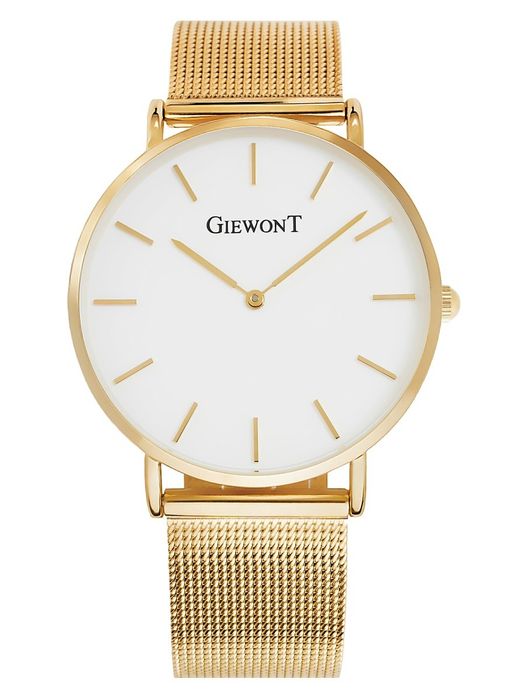 zegarek damski giewont harmony gw1970-1 pure white/gold effect