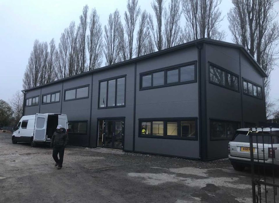 Hala 250 m2 stalowa magazyn warsztat płyta konstrukcja garaż SK SYSTEM