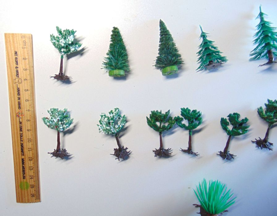 Набір моделей дерев, ялинок, №3.