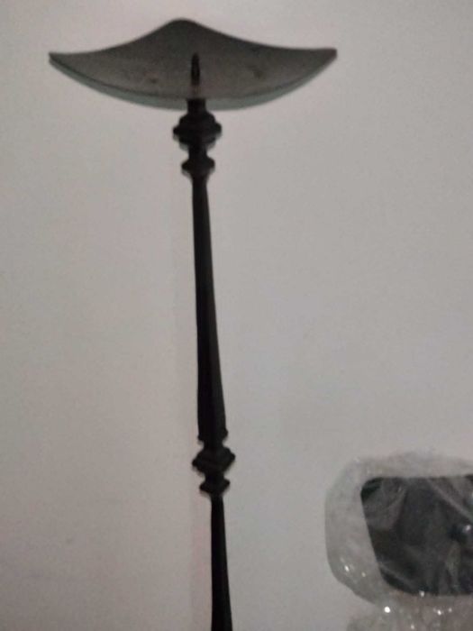 Conjunto 2 castiçais ferro forjado