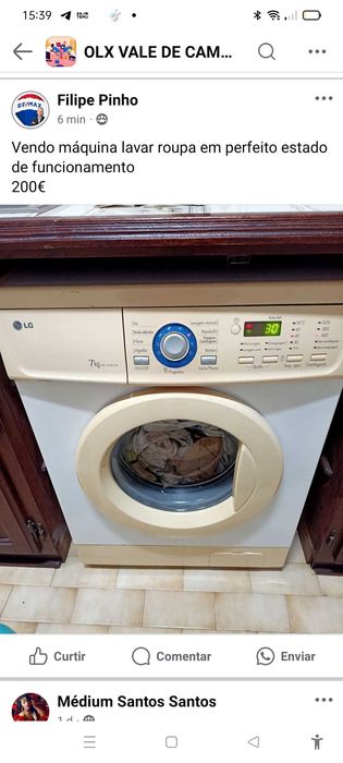 Máquina lavar roupa