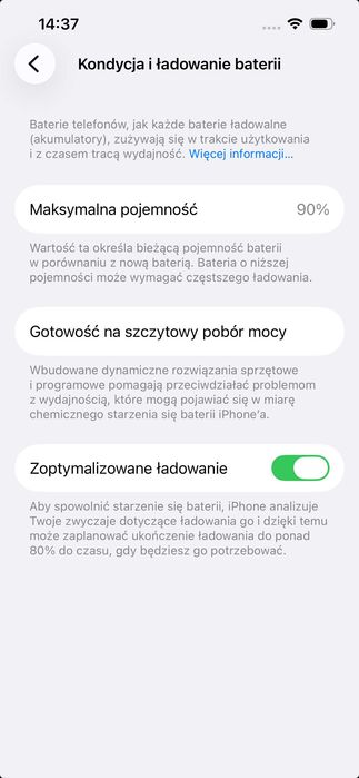 iPhone 13 128 GB Midnight Bateria 90% sprawny w 100%