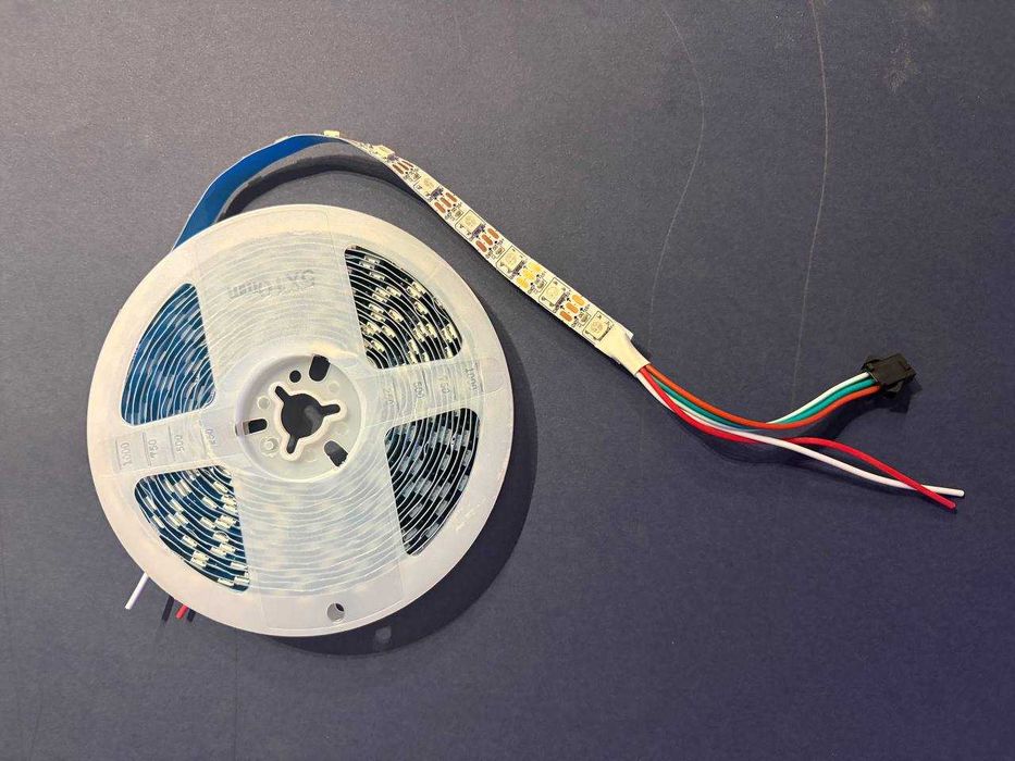 2× Taśma LED WS2812B 5m 60 LED/m IP20 – biała