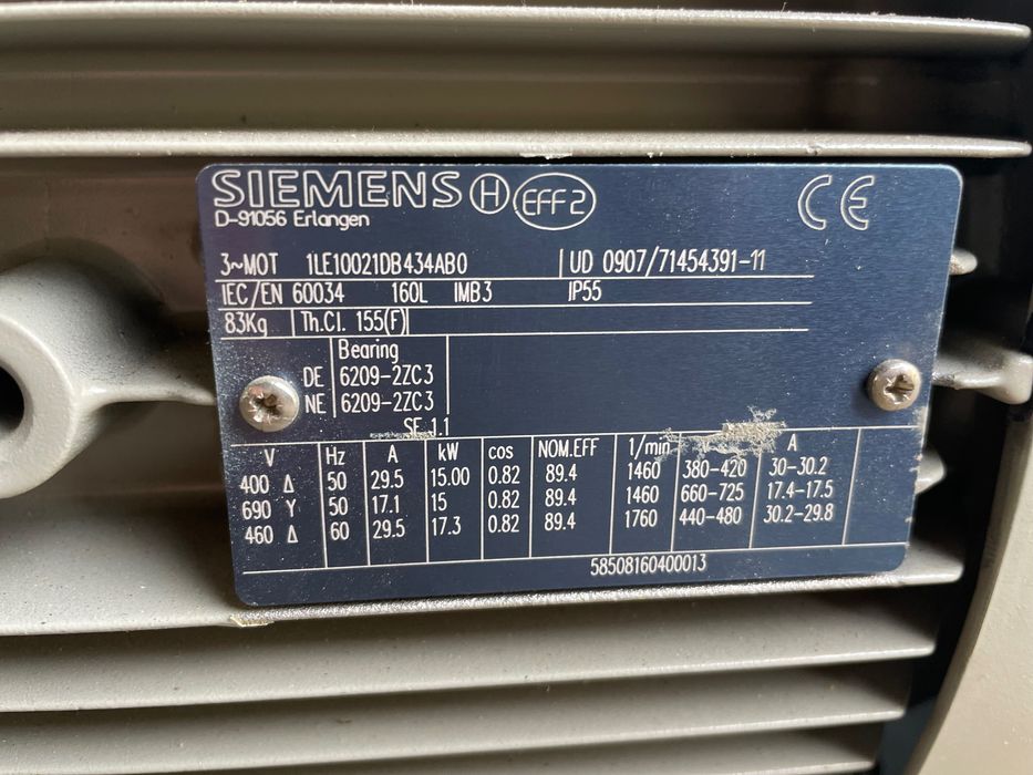 Silnik Siemens 15kw