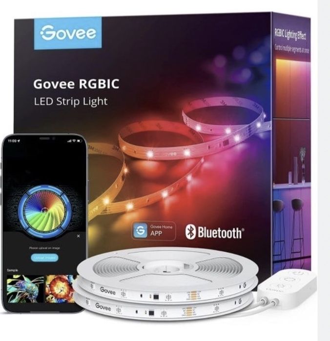 Лента led govee h617e rgbic, 2×10 м, 36 вт, bluetooth