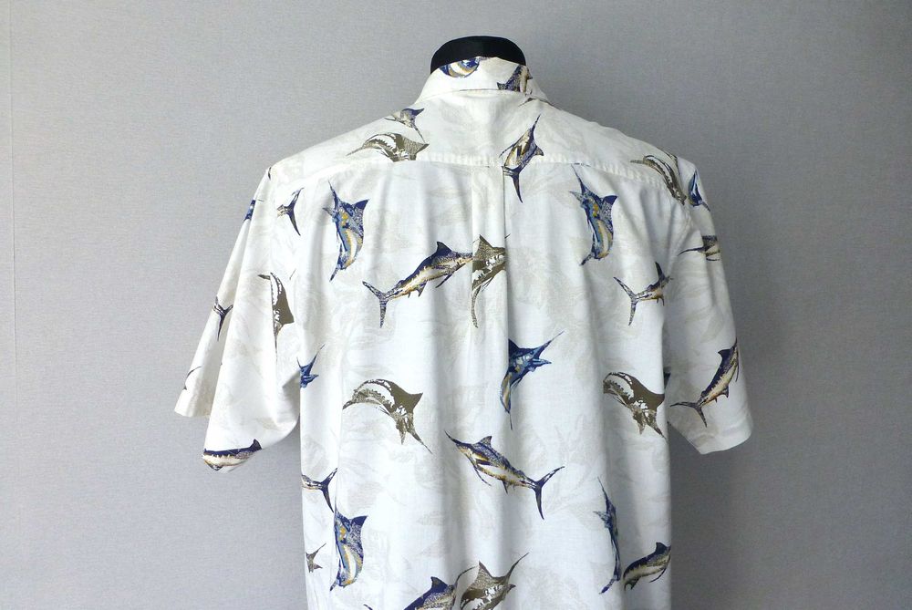 Knightsbridge letnia męska koszula Fish Print L XL
