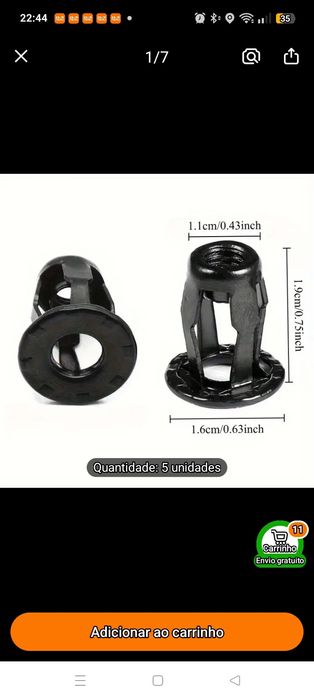 Base em aço para parafuso