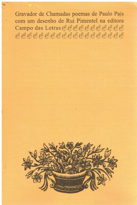 11352 Gravador de chamadas : poemas de Paulo Pais