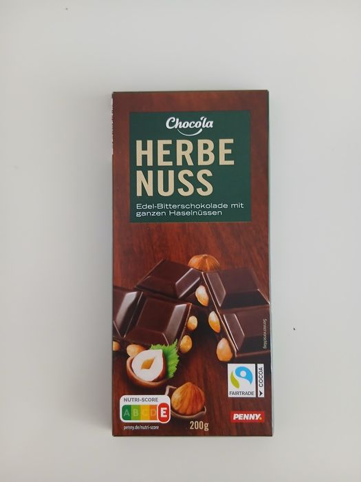 Chocola Herbe Nuss czekolada gorzka z Niemiec 7 szt