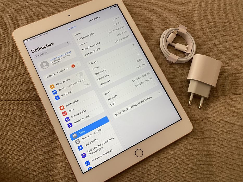 Ipad 6 32gb gold livre