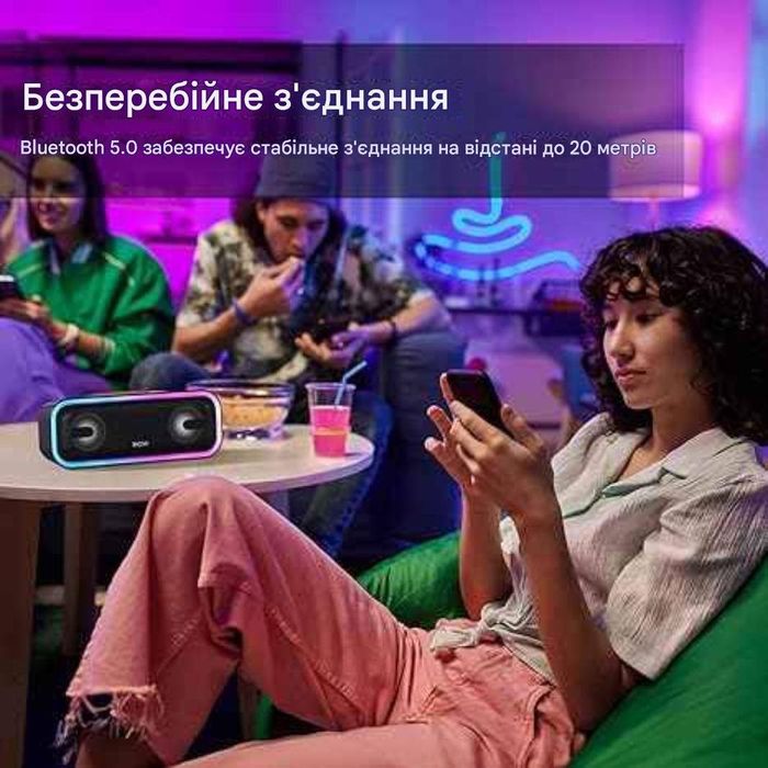Бездротова колонка DOSS SoundBox Pro+ Bluetooth, 24 Вт стерео