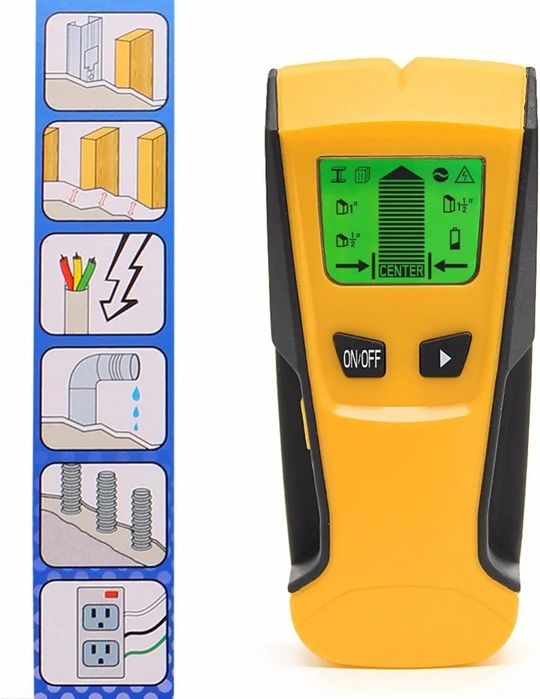 Detektor cyfrowy lcd metali profili przewodów 3 w 1 th210