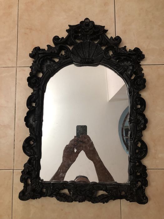 Espelho antigo vintage do ano 1957