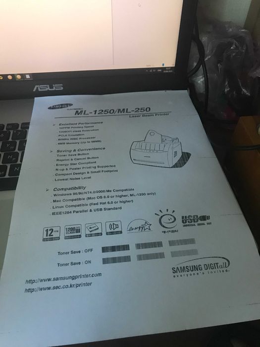 Лазерний  принтер Samsung ML-1250