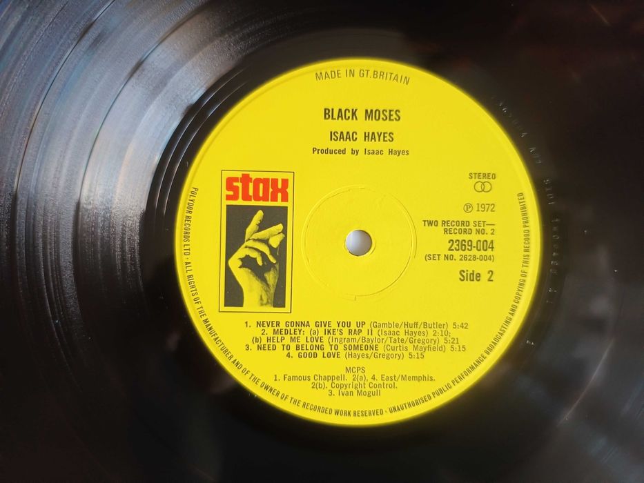 Isaac Hayes – Black Moses 1st Press UK
