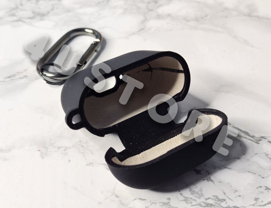 Чехол силиконовый на Airpods 4 с карабином чохол Силіконовий карабіном