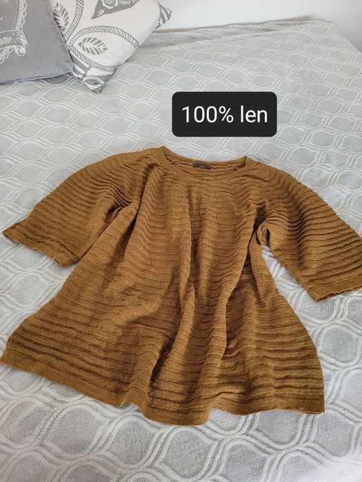 Lniany sweterek OSKA 3/38/M/onesize