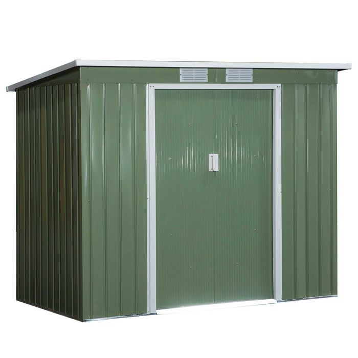 Abrigo de Jardim 213x130x173 cm em Aço Galvanizado