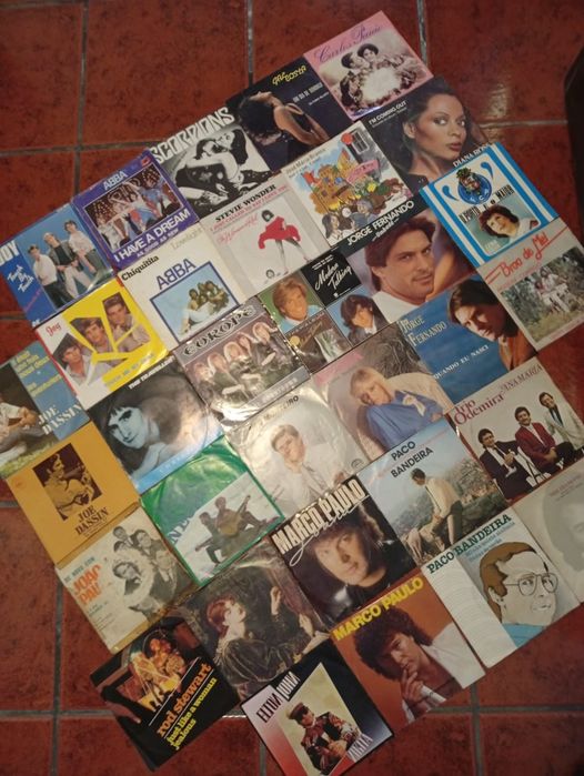 Discos Vinil grandes e pequenos
