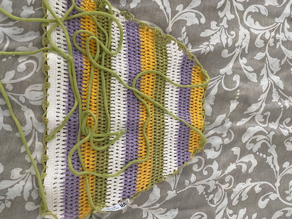 top com costas cruzado zara