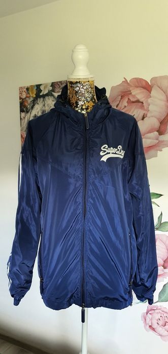 Kurtka superdry Rozmiar L Super stan raz założona granatowa lekka