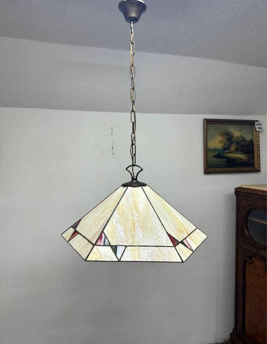 Люстра в стилі Тіффані світильник підвісний вітраж 7602