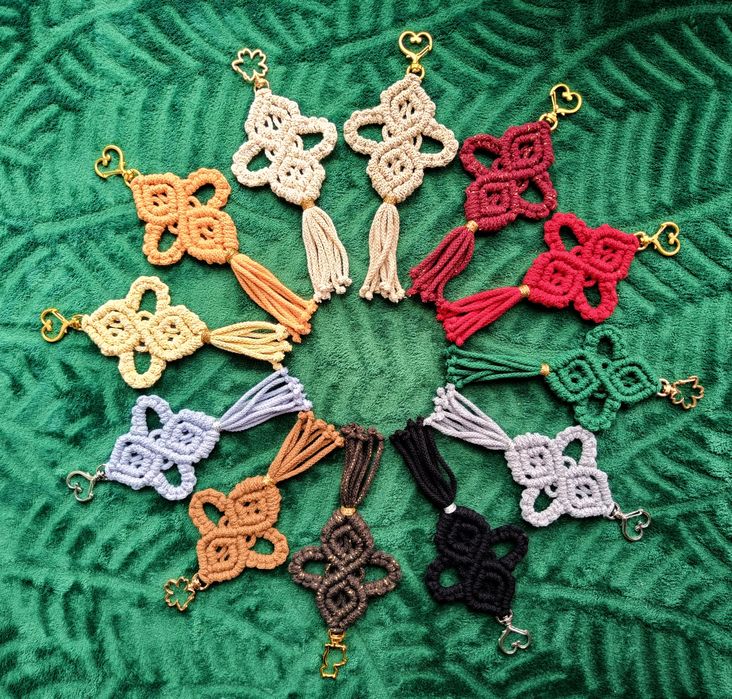 Breloki w stylu Boho, na szczęście koniczyn,serce,kot, prezent. Różne