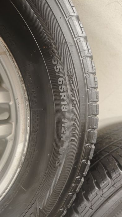 Koła felgi Opony range Rover l322 5 szt. 4 + zapasowe 265/65 R18 M+S